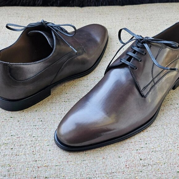 Dolce & Gabbana Men Shoes Oxford Lace Up Brown (Grayish) Size 5 Made in Italy main image 4